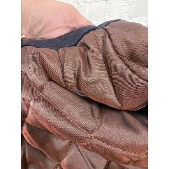 "ST.JOHN'S BAY" Vintage 80% Recycled Wool Zip Up Mens Coat Quilted Preppy Y2K - Picture 10 of 12